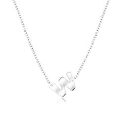 Alphabet Silver Necklace w SPE-5589